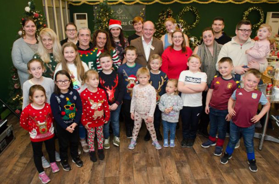 Local Heroes skate together at Webbs’ Christmas Ice Rink Launch