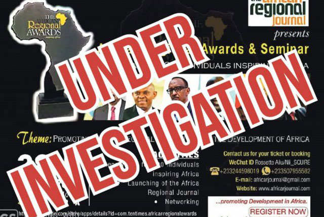 Under Investigation: The African Regional Awards and Seminar
