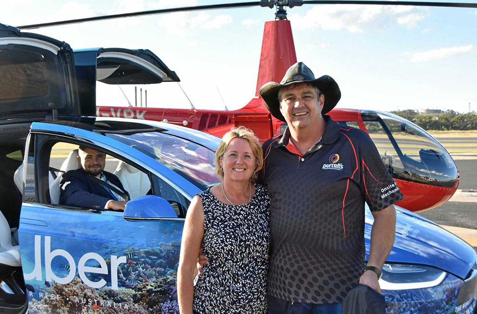 Gladstone Couple Forego Housework to Snag World-First scUber Ride on the Great Barrier Reef