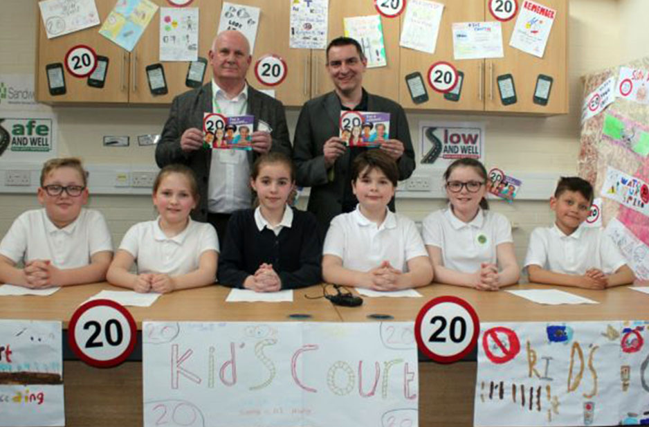 Pupils take drivers to court for speeding outside their school
