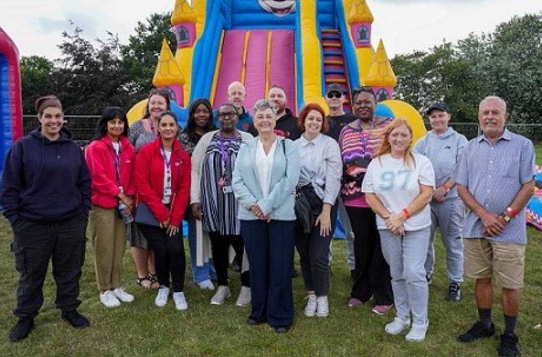 Fostering families bounce into summer fun at park event