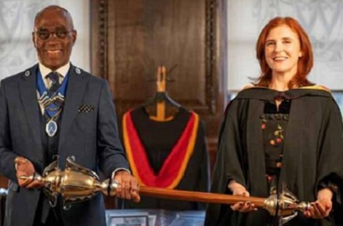 Wolverhampton alumna’s ceremonial mace still shines after 30 years